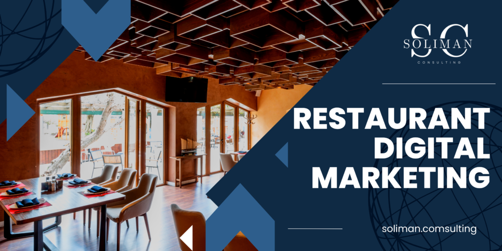 an image saying Soliman Consulting as the best restaurant digital amrketing agency